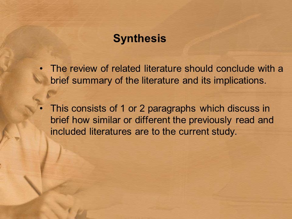 thesis review of related literature