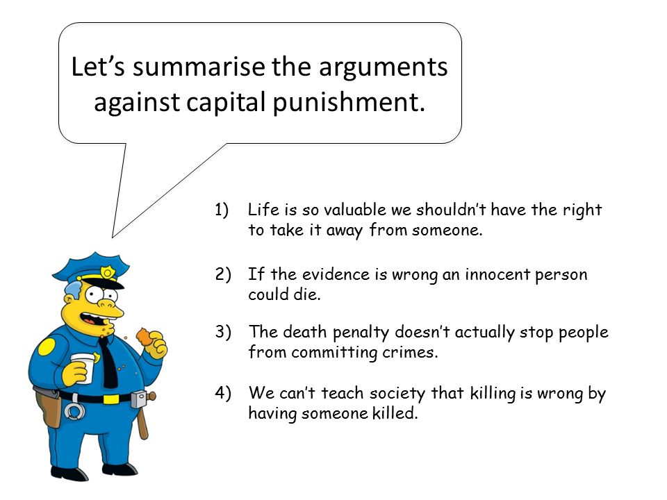 arguments against death penalty essay