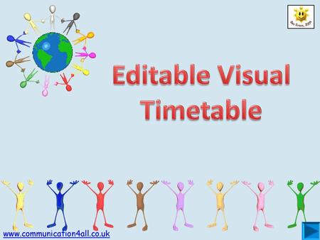 Editable Visual Timetable