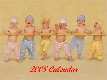 2008 Calendar.