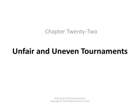 Unfair and Uneven Tournaments