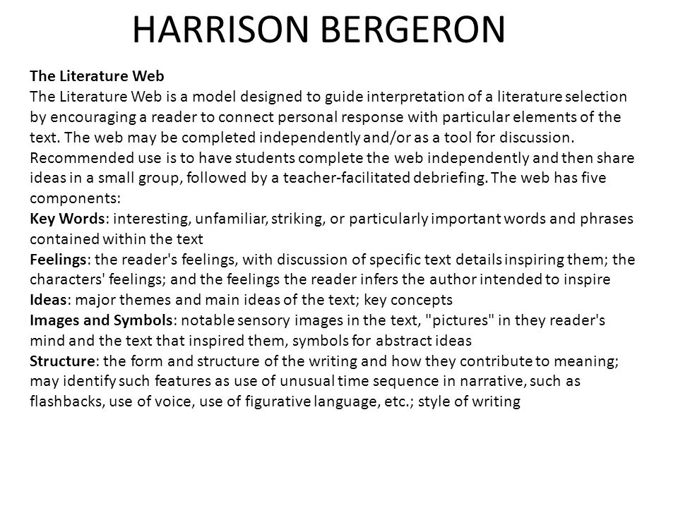 harrison bergeron pdf questions and answers