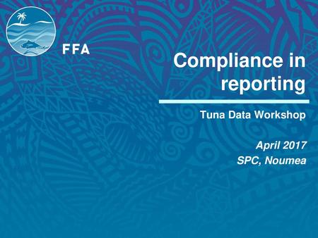 Compliance in reporting