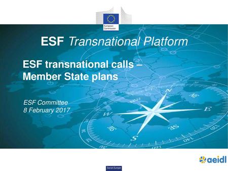 ESF transnational calls – Member State plans