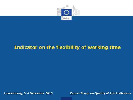 Indicator on the flexibility of working time