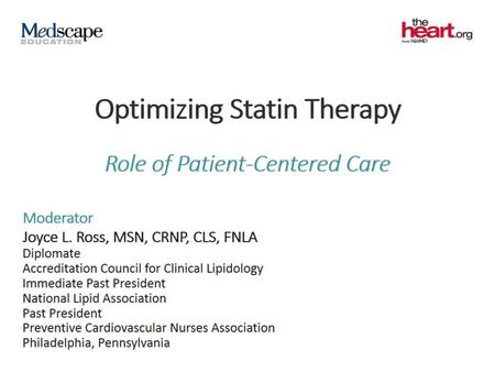 Optimizing Statin Therapy