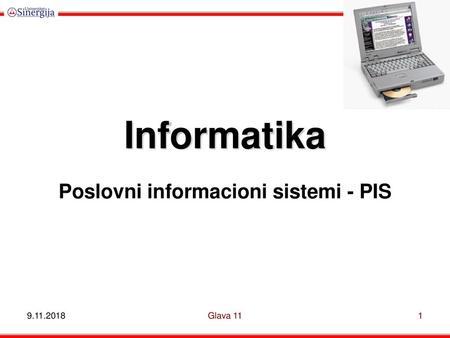 Poslovni informacioni sistemi - PIS