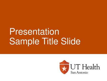 Presentation  Sample Title Slide
