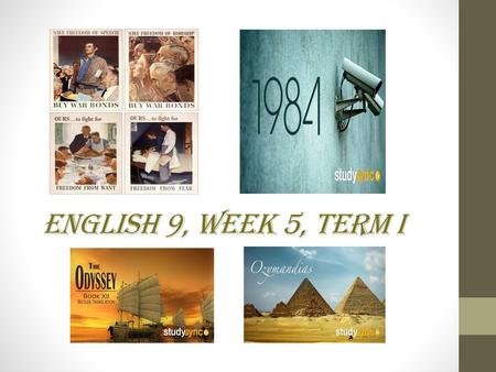 English 9, Week 5, Term I.