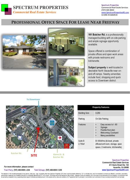 PROFESSIONAL OFFICE SPACE FOR LEASE NEAR FREEWAY