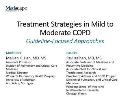 Treatment Strategies in Mild to Moderate COPD