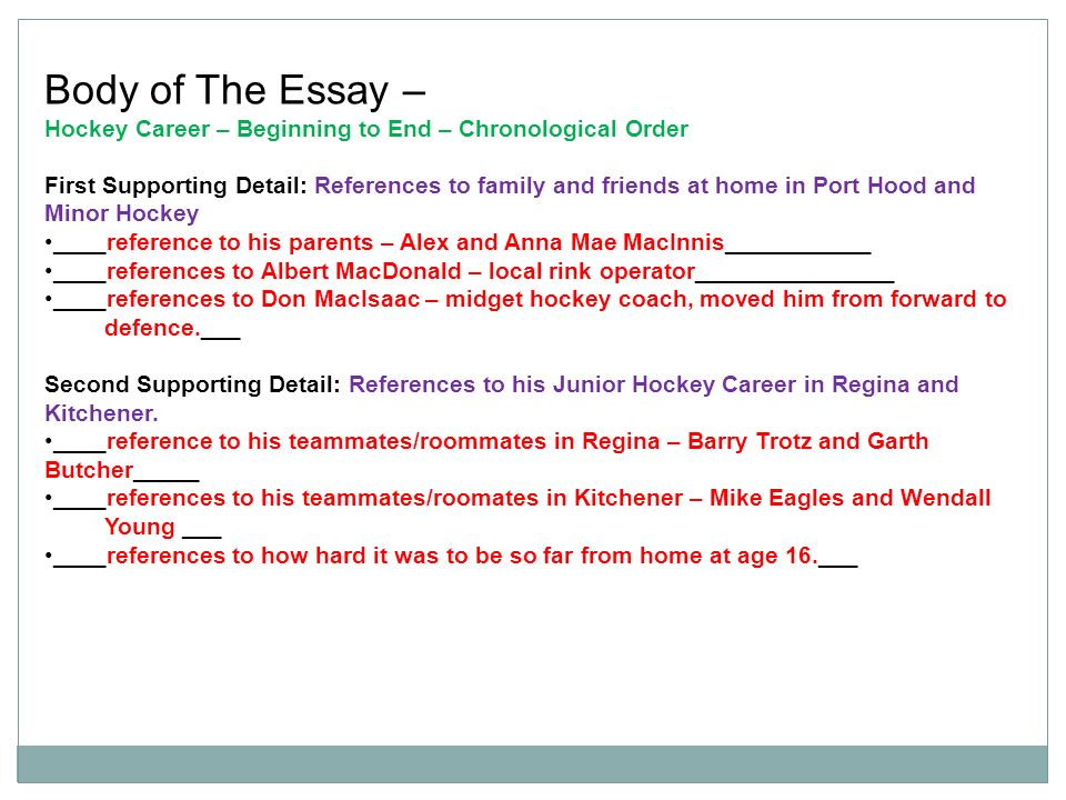 essay on hockey in english
