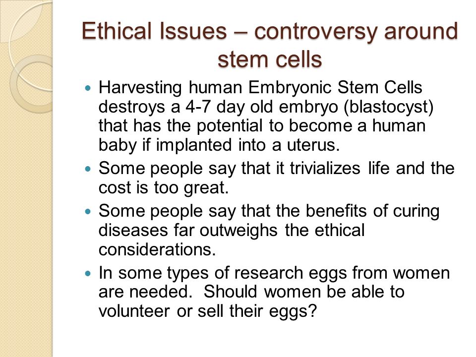 Adult Stem Cell Controversy 44