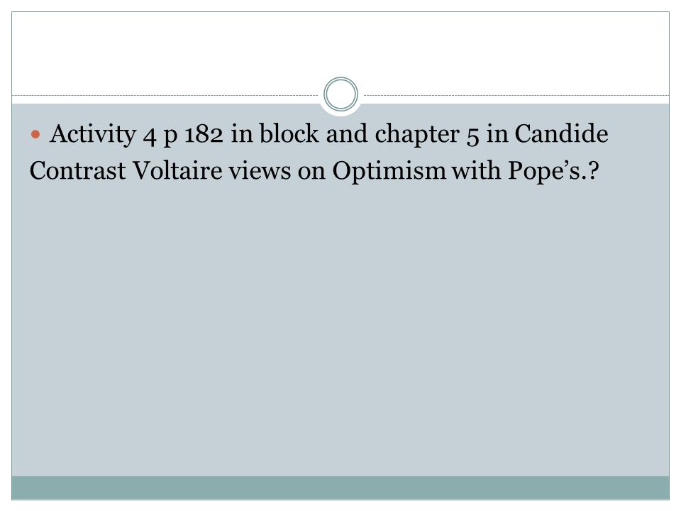 Views Of War In Voltaires Candide Or Optimism