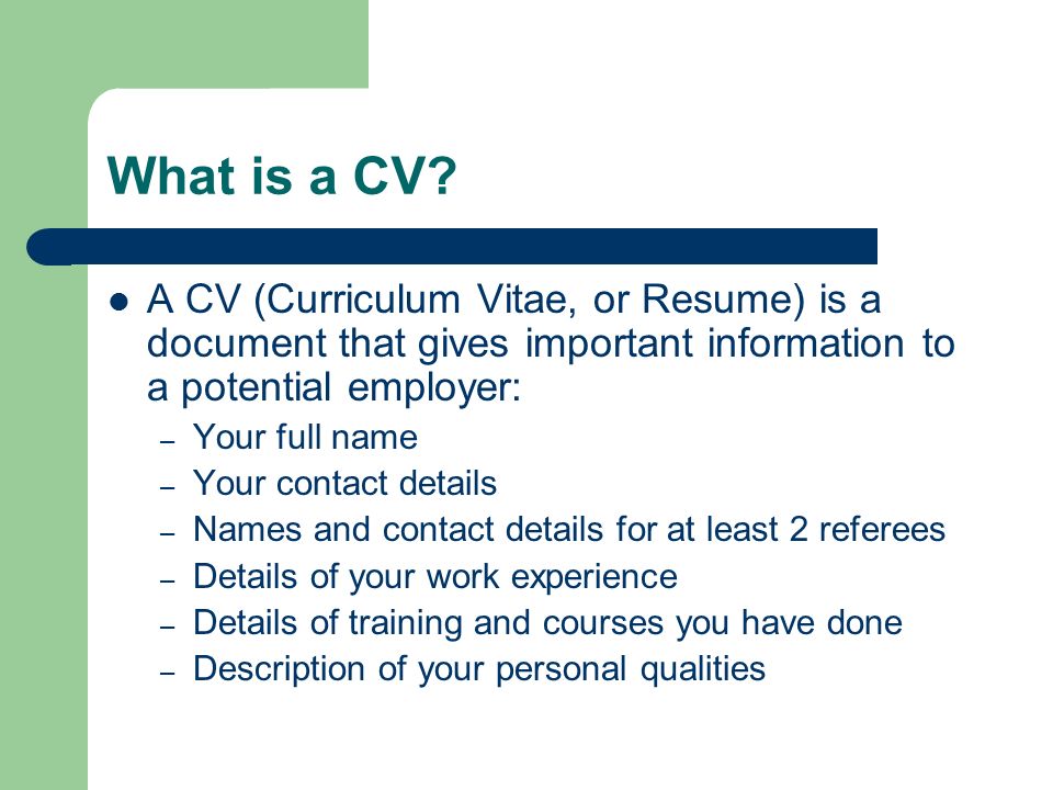 curriculum vitae  or resume  writing