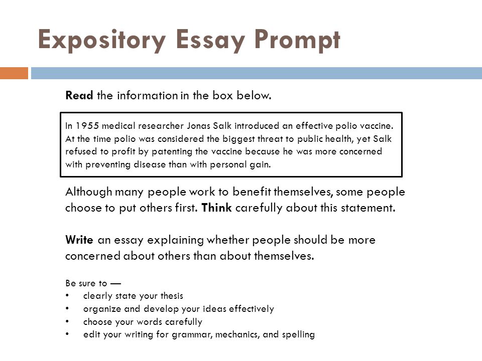 expository writing essay topics