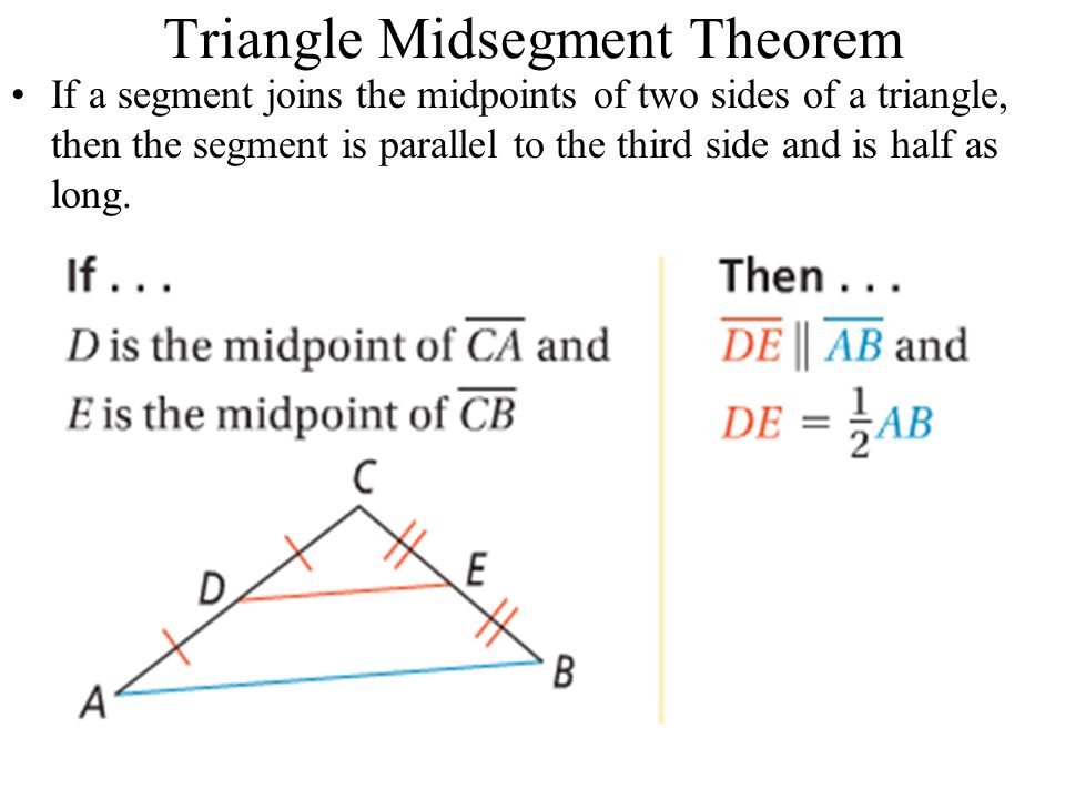 The Midsegment Theorem  ppt video online download