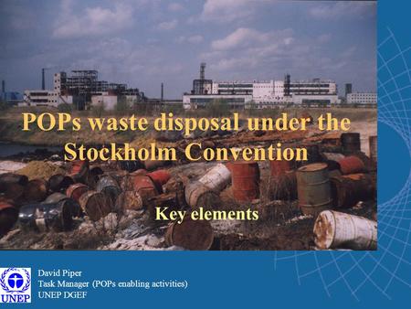 POPs waste disposal under the Stockholm Convention
