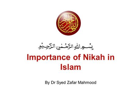 Importance of Nikah in Islam