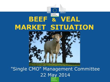 BEEF & VEAL MARKET SITUATION Single CMO Management Committee 22 May 2014.