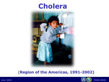 June 2003 PAHO/WHO Cholera (Region of the Americas, 1991-2002)