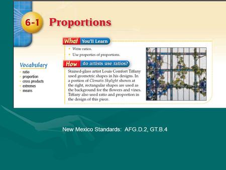 New Mexico Standards: AFG.D.2, GT.B.4
