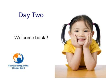 Day Two Welcome back!! Welcome back Training aim for today: