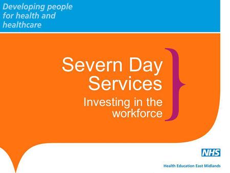 Severn Day Services Investing in the workforce.   The Need for Severn Day Services The experts!  be.com/watch?