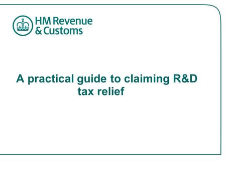 A practical guide to claiming R&D tax relief. How the relief works R&D tax credits – company tax relief which gives an increased deduction for certain.