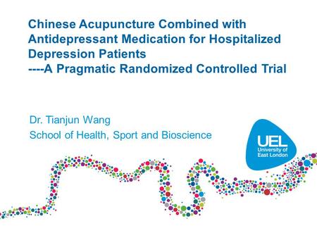 Chinese Acupuncture Combined with Antidepressant Medication for Hospitalized Depression Patients ----A Pragmatic Randomized Controlled Trial Dr. Tianjun.