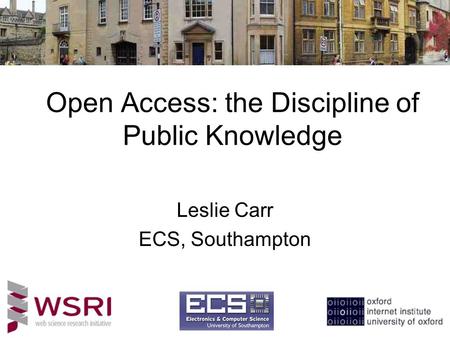 Open Access: the Discipline of Public Knowledge