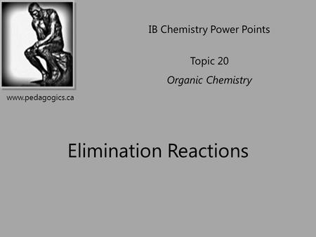Elimination Reactions