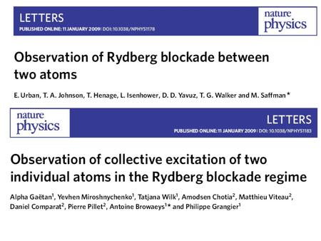 Outlines Rabi Oscillations Properties of Rydberg atoms Van Der Waals Force and Rydberg Blockade The implementation of a CNOT gate Preparation of Engtanglement.