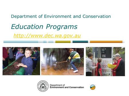 Department of Environment and Conservation Education Programs