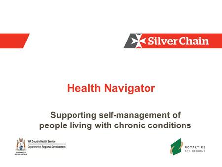 Health Navigator Supporting self-management of people living with chronic conditions.