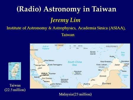 (Radio) Astronomy in Taiwan