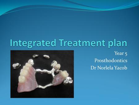 Integrated Treatment plan