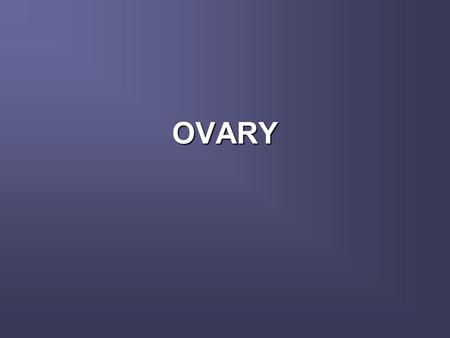 OVARY.