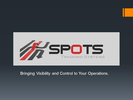Bringing Visibility and Control to Your Operations.