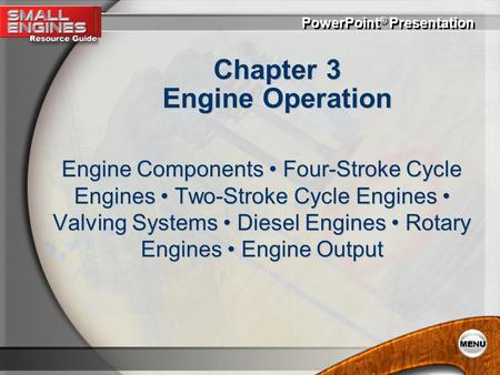 Chapter 3 Engine Operation