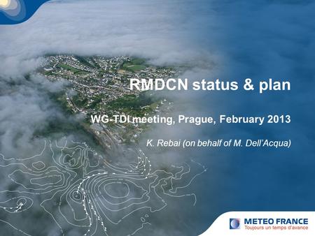 RMDCN status & plan,February 2013 2 Agenda  RMDCN Configuration  RMDCN Next Generation  Migration.