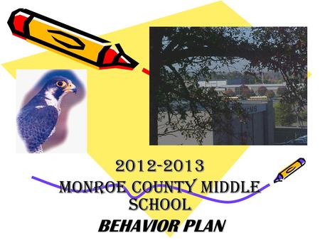2012-2013 MONROE COUNTY MIDDLE SCHOOL BEHAVIOR PLAN.