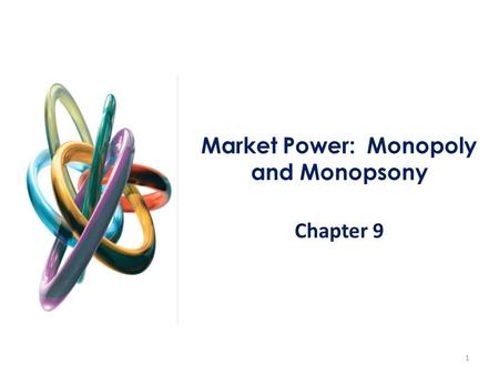 Market Power: Monopoly and Monopsony