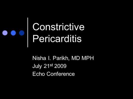Constrictive Pericarditis