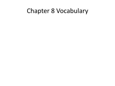 Chapter 8 Vocabulary. Section 8.1 Vocabulary Sequences An infinite sequence is a function whose domain is the set of positive integers. The function.