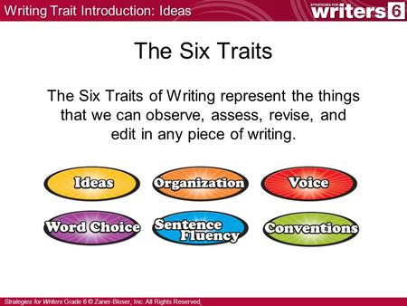 Writing Trait Introduction: Ideas