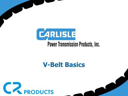 V-Belt Basics.