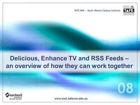 Delicious, Enhance TV and RSS Feeds – an overview of how they can work together.