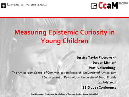 Measuring Epistemic Curiosity in Young Children