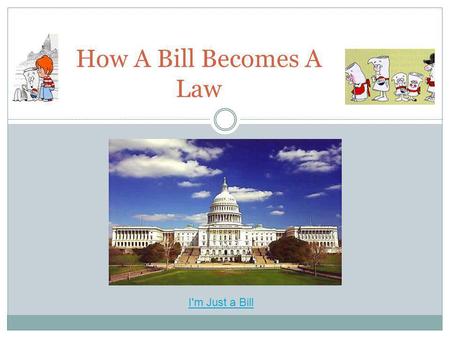 How A Bill Becomes A Law I'm Just a Bill.
